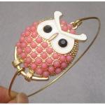 Lovely Owl Bangle Bracelet..
