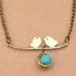 Bird Nest Leaf And Turquoi..