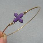 Purple Turquoise Cross Bra..